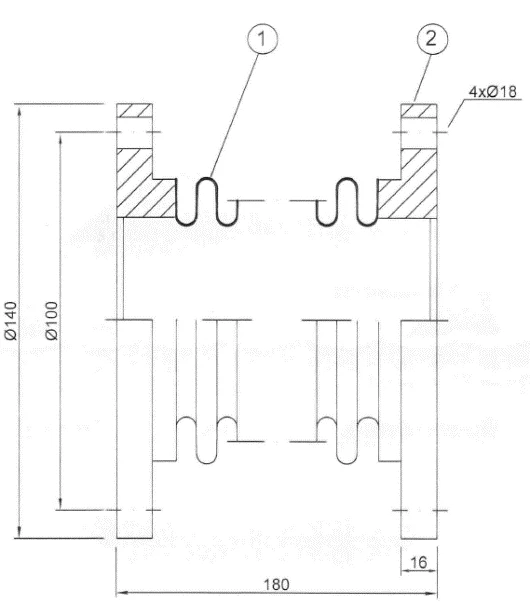 FEC flexible exhaust compensator