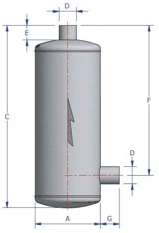 IES industrial exhaust silencer