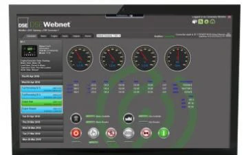 DSEWebNet remote monitoring dashboard