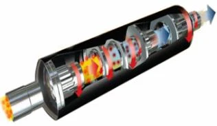 ESA exhaust spark arrestor cutaway